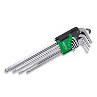 TOPTUL GAAL0917 Extra Long Type Ball Point Hex Key Wrench Set (9 pcs)