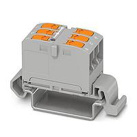 PHOENIX CONTACT 1019526 ບລອກທເີມິນລະບົບລົງລະດັບ DIN Rail Terminal Blocks PTVFIX 6X2,5-NS35A GY