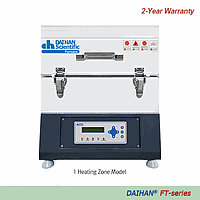 Lò ống lập trình được, 1000℃, 3 vùng gia nhiệt ø140X 3-L200mm, FT-31460, 120V DaiHan DH.WFT11.1460.3