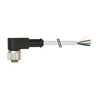 Murrelektronik 7000-12361-2350500 Sensor Cables / Actuator Cables M12 female 90 with cable, PUR 5x0.34 gy UL/CSA+drag chain 5m