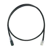 Panduit UTPKCH1MBL Cat 5e Keyed Copper Patch Cord, Cat 5e, Black U