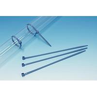 HellermannTyton 111-01386 - Metal Content Tie, 8" Long, 31.5lb Tensile Strength, PPMP+, Blue, 100/pkg