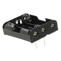 Eagle Plastic Devices 12BH331P-GR バッテリークリップ 3 "AA" PCリード 黒