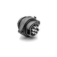 Amphenol Tuchel C016 30C006 100 12 Receptacles 6+PE MALE RECEPT BLK SOLDER SILVR CONTACT