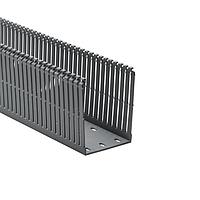 HellermannTyton 181-00659 High Density Slotted Wall Wiring Duct High Density Slotted Wall Wiring Duct, 3" x 4", Adhesive, PVC, Gray, 120ft/Carton