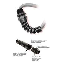 Heyco M4541 Cord Grips FLEX RLTCG 1/2 NP T GRAY NO NUT