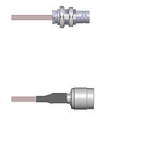 Amphenol Custom Cable Q-07053000R096i RFケーブルアセンブリ BNC-SJB/TNC-SP G316D 96I