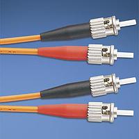 Panduit F6PD2-2M2 ສາຍເສັ້ນແຟບເອັດ Fiber Optic Cable Assemblies ST-ST 62.5um OFNP Dupl PC 3mm 2m