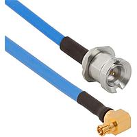 Amphenol SV Microwave FRSMPM-085-MBSMP-060 RF Cable Assemblies SMPM R/A F SMP M BKHD 6"Cable