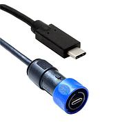Cáp USB Loại C USB V3.2 Được Điện Dây Sẵn 5 mét Bulgin PXP4041/C/C/5M00