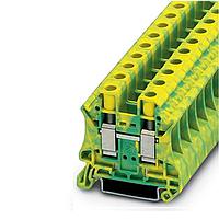 OMEGA XBUT16PE Ground Terminal Blocks, 8 kV, 8.2 mm Width, Green/Yellow (15 to 4 AWG)