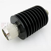 Fairview SA3N10W-01 1 dB Fixed Attenuator N Male To N Female Up To 3 GHz Rated To 10 Watts With Black Aluminum Heatsink Body