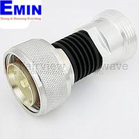 Fairview SA0805-30 30 dB Fixed Attenuator 7/16 Male To 7/16 Female Up To 8 GHz Rated To 5 Watts With Black Aluminum Heatsink Body