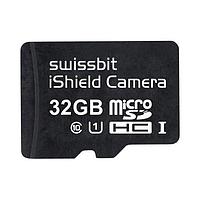 Thẻ MicroSD Thẻ microSD công nghiệp, PS-45u iShield Camera, 32 GB, Bộ nhớ Flash MLC, nhiệt độ hoạt động từ -40°C đến +85°C Swissbit SFSD032GN3PM1TO-I-HG-010-SW3