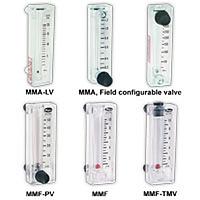 Dwyer MMF-100-TMV Custom Mini-Master® Flowmeters for Gas/Liquid, High Chemical Resistance (1/4 in, Barbed Fitting)
