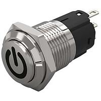 Nút nhấn chống phá hoại 82-4161.1000.B002.nhấn giữ.16 mm.thép không gỉ.phẳng/nổi.không có đèn LED.không màu.không có đèn LED.đầu hàn.chế độ chờ EAO 82-4161.1000.B002