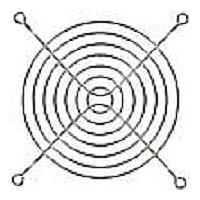 Lưới Bảo Vệ Quạt Dạng Dây 120mm, Mạ Niken Chrome Bóng Qualtek Electronics 08213