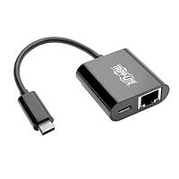 Cáp USB Type-C, Thunderbolt 3 sang Ethernet TYPEC/GIGABIT ETHRNTADT có sạc Tripp Lite U436-06N-GB-C