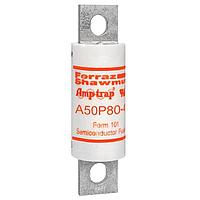 Cầu Chì Tốc Độ Cao, Tác Động Nhanh, Không Có Chỉ Báo Cháy, Lắp Vít, 100kA AC, 79kA DC, 500VAC/450VDC, 80A Mersen A50P80-4