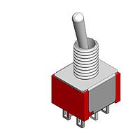 Mountain Switch 108-1MD2T1B1M1QE-EVX トグルスイッチ SWITCH TOGGLE DPDT
