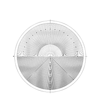 MITUTOYO 12AAM587 測定投影機用オーバーレイチャート