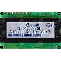 Matrix Orbital LK204-25-422-GW-E LCD Character Display Modules 20x4 L. Blu Txt Blk B/G Ext. Temp
