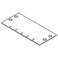 Molex 38009-0249 Marking Strip STRIP MARKER 6 STD