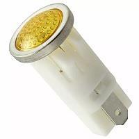 VCC 1092QD3-125VAC Indicators PMI .5in. LED 125V Tab Semi-Dome Amber