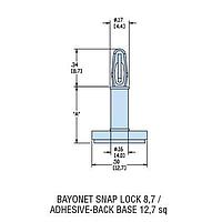 Heyco 10796 ການສະຫນັບສະຫນູນ PCB HCBS3-05-AB ນິວລທຳມະຊາດ ການສະຫນັບສະຫນູນ PCB ADH
