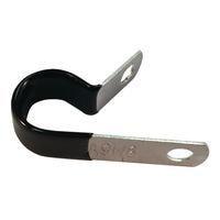 Essentra Components NE14 Cable Mounting & Accessories Clamp,Screw Mnt,Blk/Alum,7/8 in Hold