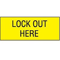 Nhãn và Biển Báo Nhãn Dán Vinyl, 2.25"x4.50", 'Lock Panduit PVS0204C177Y