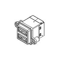 Amphenol Commercial Products MUSBR-4593-M0 USB Type A Connectors Rugged USB 3.0A Stck Vert Standard Shell