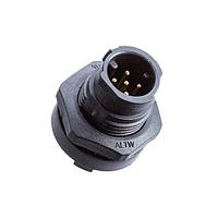 Amphenol LTW M12A-02PMMP-SF8001 Sensor Cables / Actuator Cables SPE, M Series M12 Interface, A Code, Metal, 4A, 02 pins, Male Connector, Male Contact, Hexagonal, Screw Thread, PCB 180, Receptacle, Front Fastened, Panel Thickness 4.5, IP68
