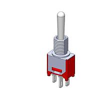 Mountain Switch 108-2MS3T1B1M1QE-EVX トグルスイッチ SPDT ON-OFF-ON はんだ付け