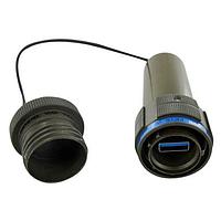 Amphenol Socapex USB3FTVKEY6A128GAPAUV USB Connectors USB3F TV KEY 6 Coding A 128GB Olive drab