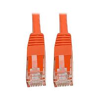 Tripp Lite N200-025-OR Cat 5e、Cat 6 25FT オレンジ CAT6 ギガビット パッチ ケーブル