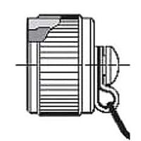 Nắp Đai Ốc Chặn Mặt Bích Giảm RJFTV, Mạ Kẽm Niken Đen Amphenol Socapex RJFTVC7ZNF057