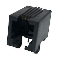 Kycon GMX-N-44 Modular 4P4C R/A PCB BLACK LOW PROFILE