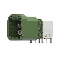 Yamaichi Electronics Y-MFC-4PT-E-VL-REDC Automotive Connectors 2x2 Mini FAKRA Connector, R/A, Key E