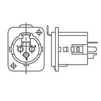 Đầu nối NIKL/SILV UNIV 4C Deltron 716-0400