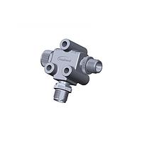 Amphenol LTW TA-A10M-A10F-A10M-01 T-Adapter Circular Metric Connector, T Adaptor, Metal, A Coding, 1.5A, 10 pins, (End 1) Male Male, (End 2) Male Male, (End 3) Female Female, Screw Thread, IP68 Mated