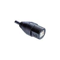 Đầu nối USB Loại B USB, Loại B 2.0, Nhựa, 1.5A, Đầu nối đực, Thẳng đến thẳng, Ren vít, Đầu đôi bọc khuôn, Chiều dài 4000mm, IP67 Amphenol LTW UB20ML-NBML-SA004