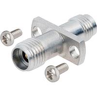 Bộ chuyển đổi RF - Giữa Series 2.92mm Đầu cái sang 2.4mm Đầu cái Gắn mặt bích, 2 lỗ, có vít Amphenol SV Microwave 1116-6092