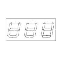 Màn hình hiển thị phân đoạn 3 chữ số, màu cam Lite-On LTC-2621E