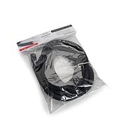HellermannTyton 170-03215 Convoluted Tubing Braided Sleeving, Split Wrap, 1" Dia, PET, Black, 10 ft/pkg