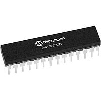 Microchip Technology PIC18F25Q71-I/SP MCUs 32KB Flash, 2KB RAM, 2x OPA, 12-bit differential ADCC with computation, 8/10-bit DACs, 2 AC, APM, Virtual Port, PWM, CCP, CWG, HLT, WWDT, SCAN/CRC, ZCD, PPS, USART, SPI/I2C, IDLE/DOZE/PMD