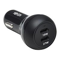 Bộ Sạc Pin 45W SẠC XE HƠI USB-C PD ĐÔI Tripp Lite U280-C02-45W-2B