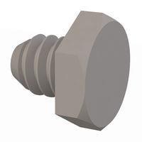 Essentra Components 010440H012 Cap Screw Hex Unslotted Bolt, #4-40 Thread, 1/8 Lg