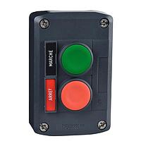 SCHNEIDER XALD211H7 Double Button 2 HOLE FLUSH ENCL BLACK SWITCH