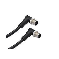 Amphenol LTW M12A10MR-12AMR-SB005 Sensor Cables / Actuator Cables M12 Circular Metric Connector, A Code, Metal, 1.5A, 10 pins, Male Connector, Male Contact, Right Angle-to-Right Angle, Screw Thread, Overmolded Double Ended, Length 5000mm, IP68 / IP69K
